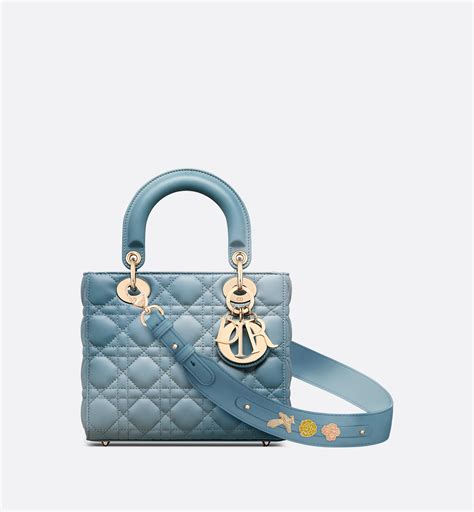 lady dior blue gradient|CHRISTIAN DIOR Lambskin Cannage Gradient Medium Lady .